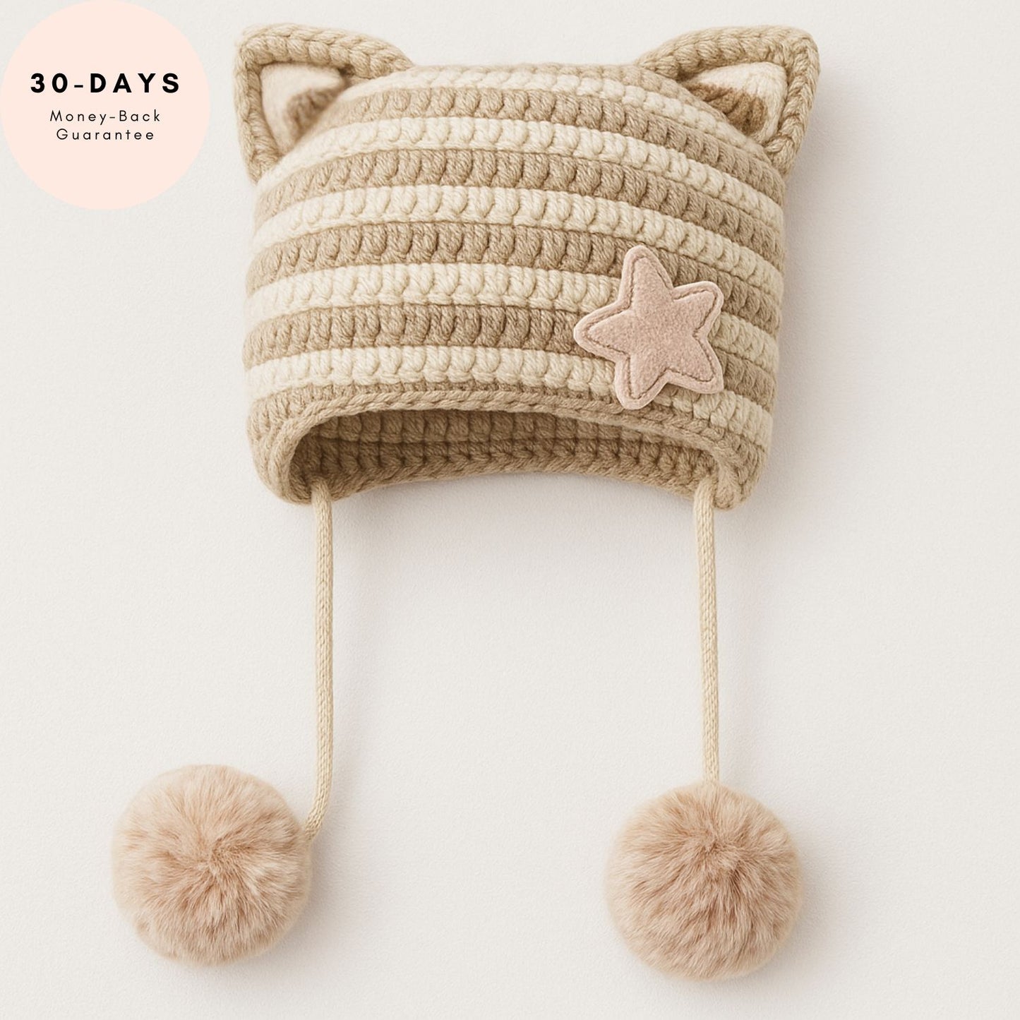CozyKit Beanie – Warmth & Confidence for Her (Sage Berry Stripe)