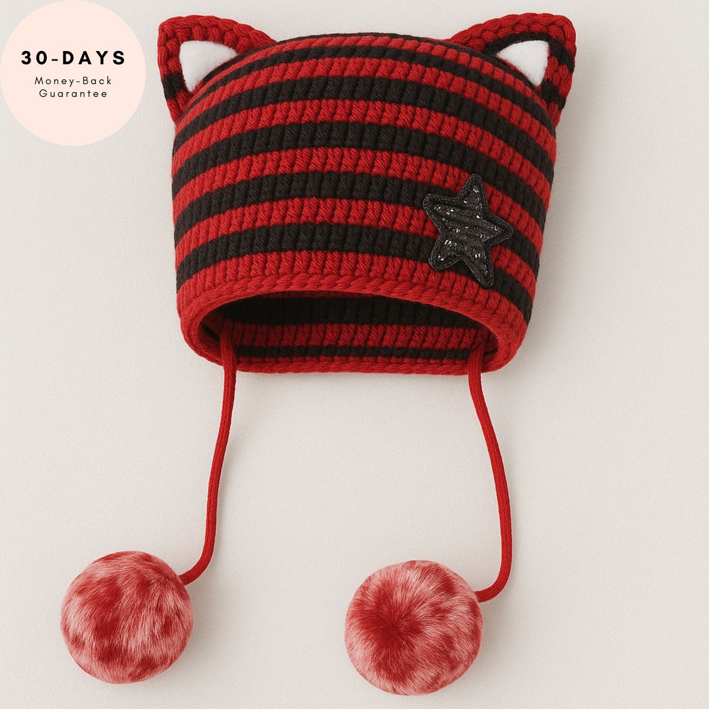 CozyKit Beanie – Warmth & Confidence for Her (Sage Berry Stripe)