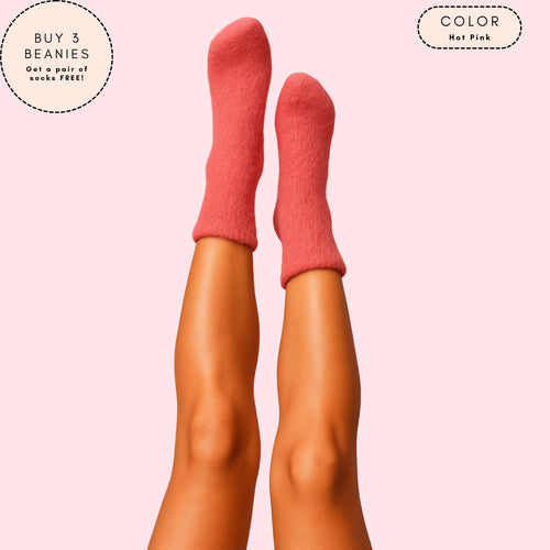 🎁 Lounge Luxe – Mid-Calf Fuzzy Socks (100% off)